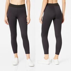 KORAL Black Scuba High-Rise Leggings Ribbed Waistband Women’s Size Small (No Tag